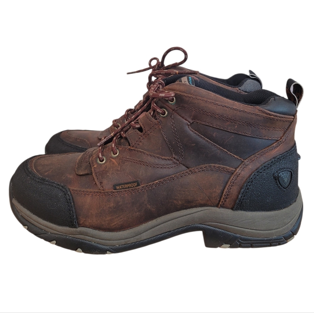 Ariat Terrain Waterproff Ankle Hiking Boots Women's 9 In New Condition Copper